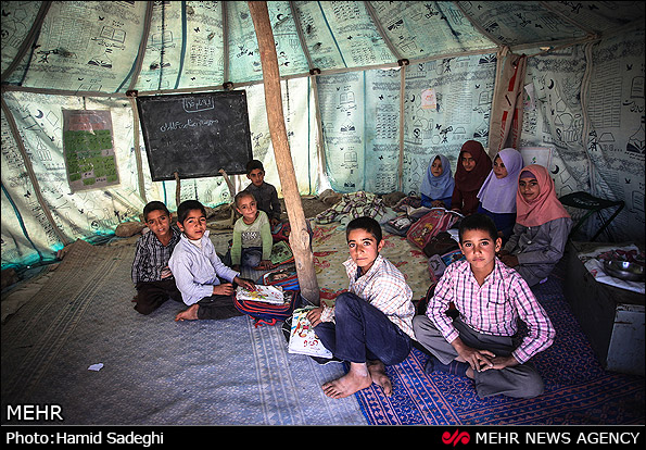 مدرسه عشایری ایل راینی - کرمان (عکس)