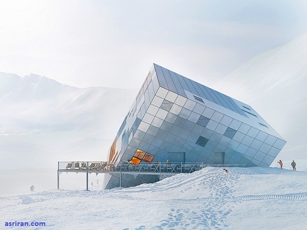سازه‌ی خورشیدی به شکل قالب یخ