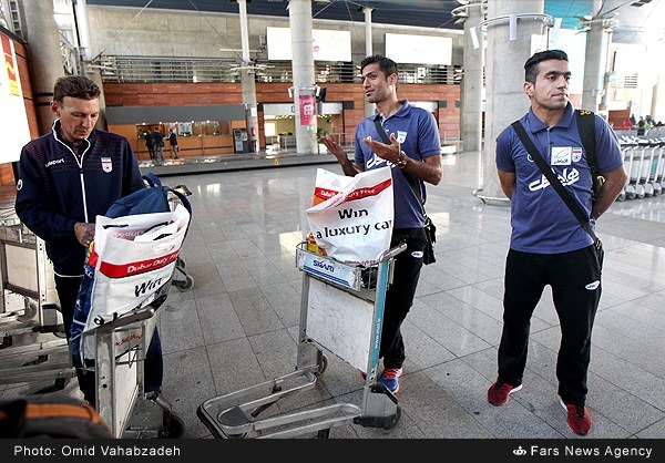 بازگشت تیم ملی فوتبال از اردوی پرتغال (عکس)