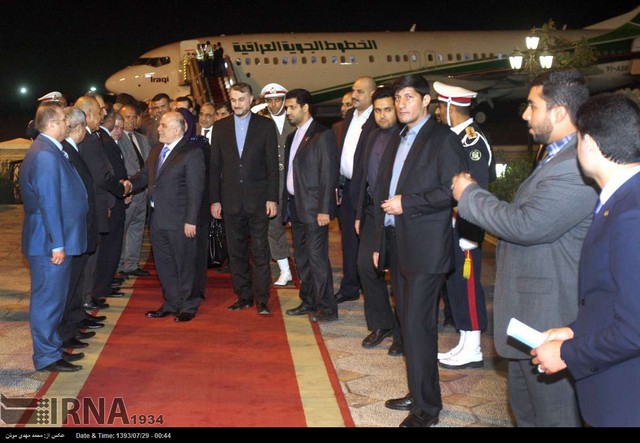 ورود نخست وزیر عراق به تهران (عکس)