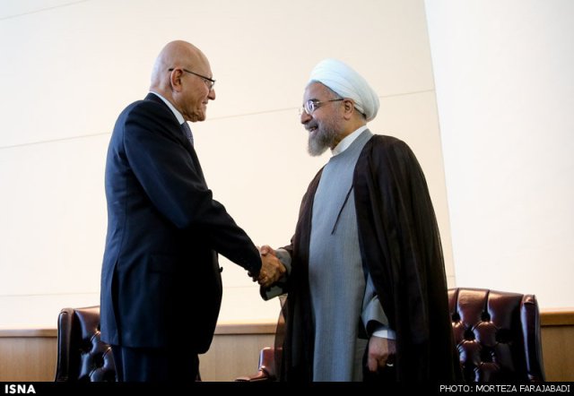 دیدار نخست وزیر لبنان با روحانی (عکس)