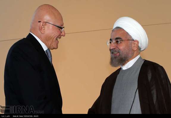 دیدار نخست وزیر لبنان با روحانی (عکس)