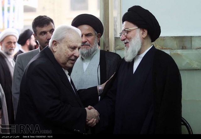 مسئولان نظام در مراسم ختم مادر آیت الله شاهرودی (عکس)