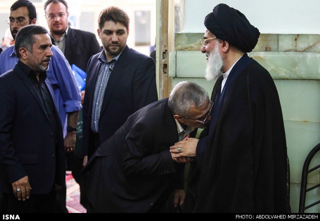 مسئولان نظام در مراسم ختم مادر آیت الله شاهرودی (عکس)