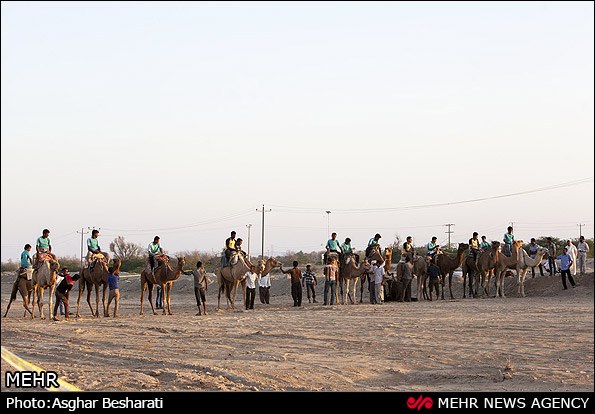 مسابقه شتر سواری - قشم (عکس)