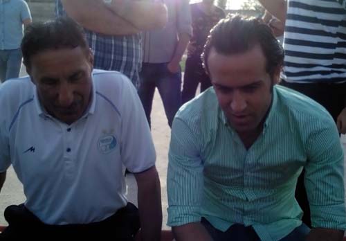 علی کریمی در تمرین استقلال+(گزارش تصویری)