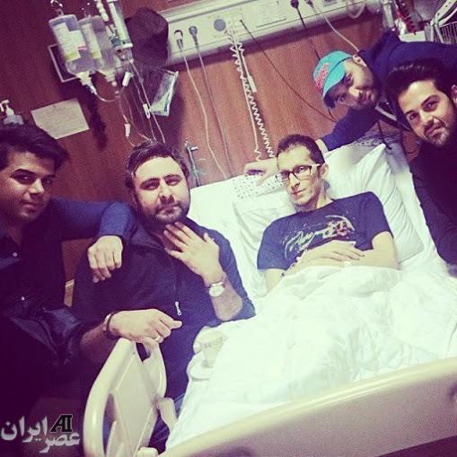 تی شرت محرمی پاشایی در بیمارستان(عکس)