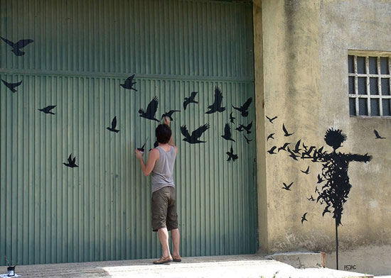 نقاش خیابانی که جهانی شد (عکس)