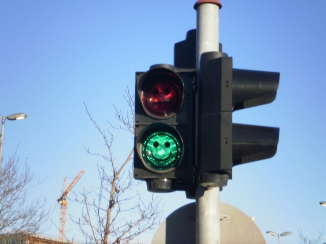 نوآوری در چراغ های ترافیک (عکس)