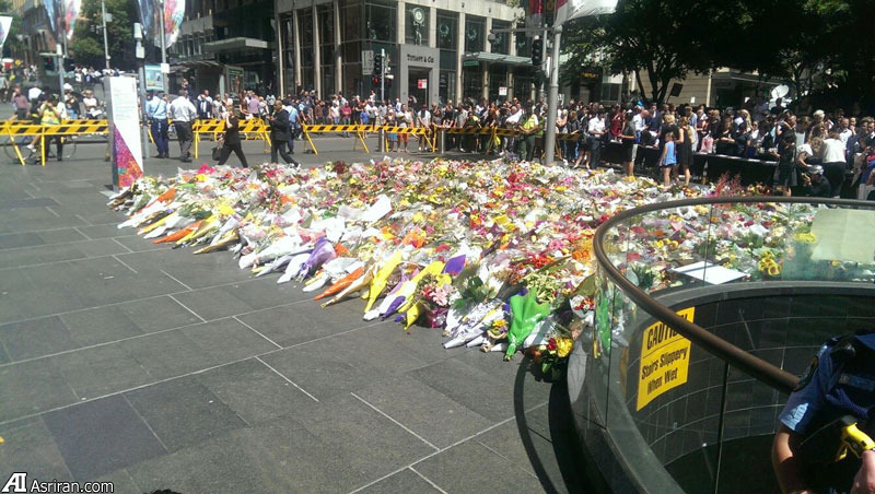 گلباران محل کشته شده ها توسط مردم در استرالیا (عکس)