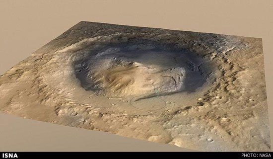 یک دریاچه باستانی بر سطح مریخ (+عکس)