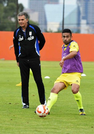 برنامه ویژه کارلوس برای امید ابراهیمی (+عکس)