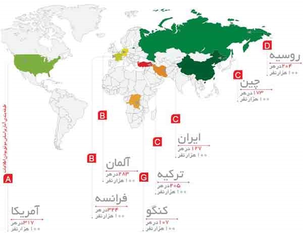 وضعیت ایران در نقشه سرطان دنیا (+عکس)