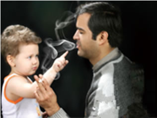 تاثیر دود سیگار در چاقی کودکان