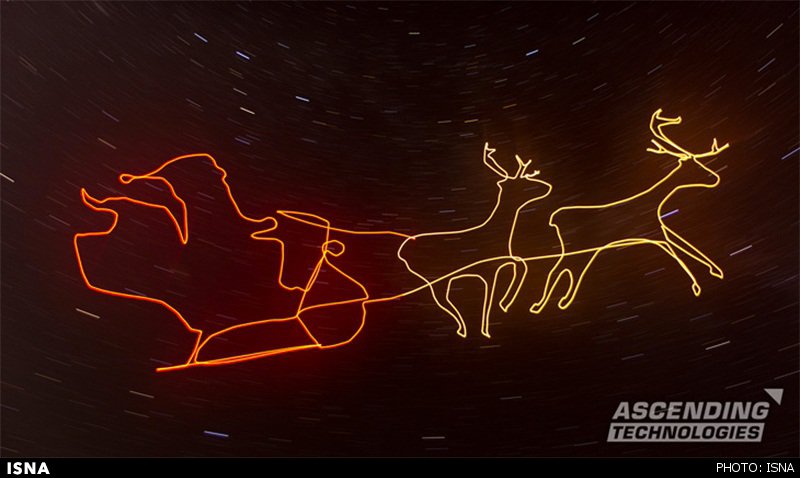 پهپادهایی که روی بوم آسمان نقاشی می‌کشند