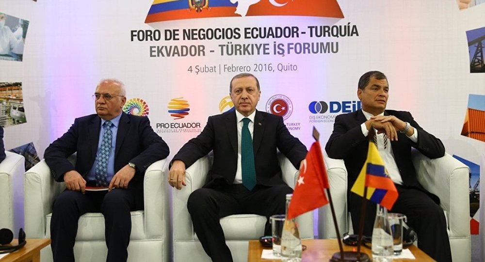 جنجال رفتار خشن محافظان اردوغان در سفر به اکوادور (+عکس)