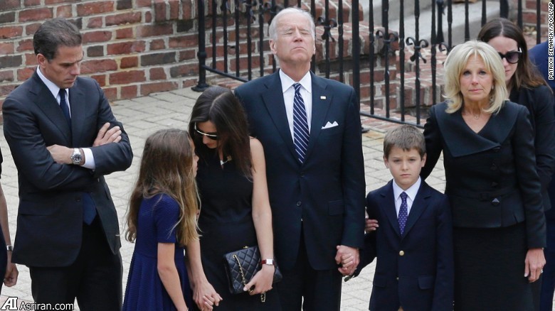 جو بایدن در مراسم تشییع پسرش (+عکس)