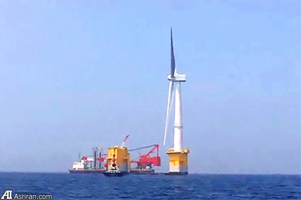 نصب بزرگترین توربین بادی شناور جهان در ژاپن