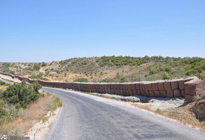 دیوار کشی در مرز ترکیه با سوریه (+عکس)
