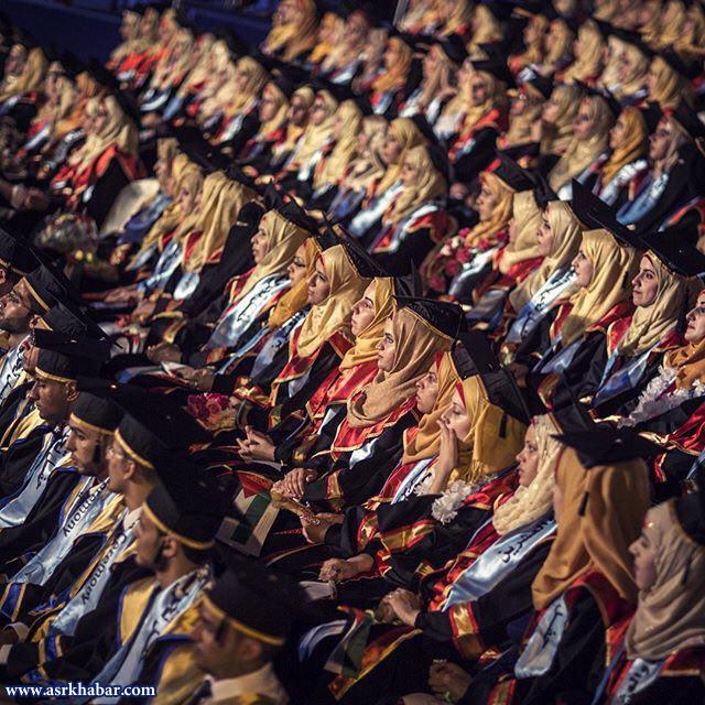 جشن فارغ التحصیلی 300 دانشجوی غزه (عکس)