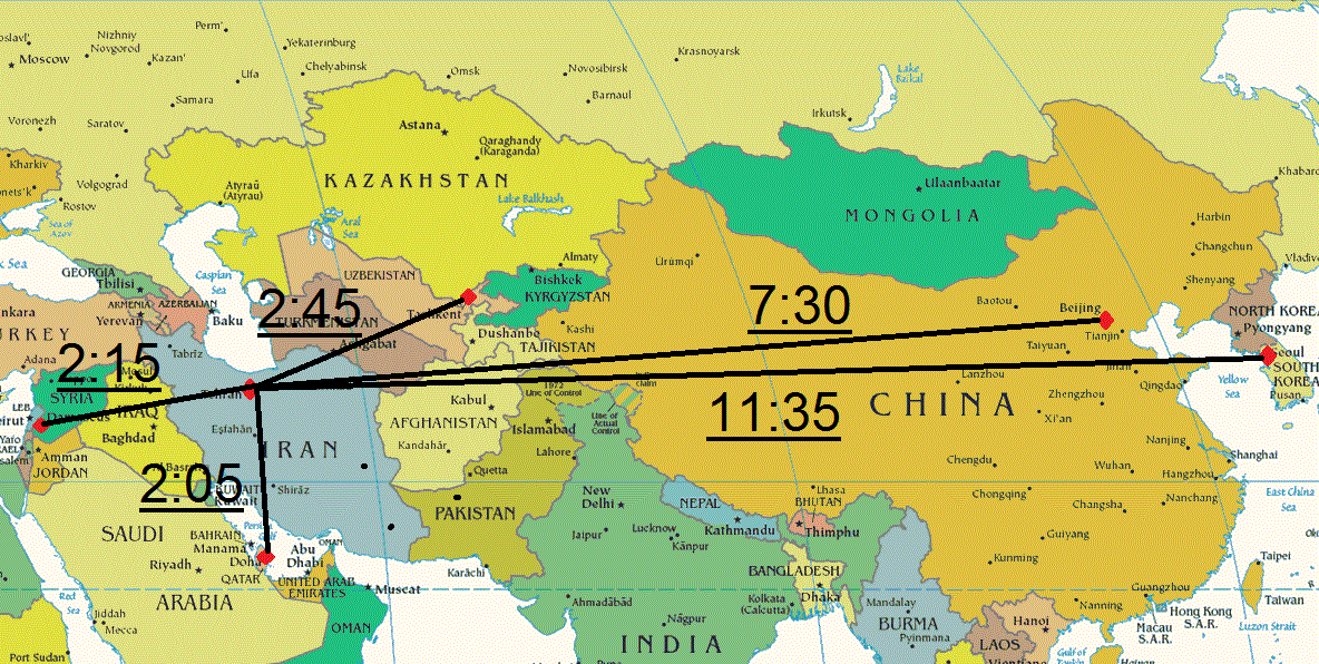سفرهای تیم ملی در شهریور دغدغه کارلوس کی روش(+نقشه )
