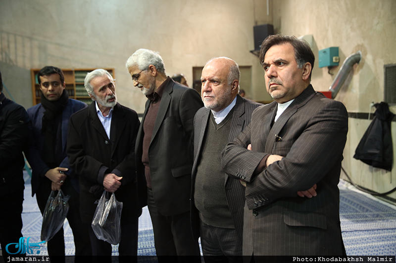 مراسم وداع با پیکر آیت الله هاشمی رفسنجانی در حسینیه جماران (+عکس)