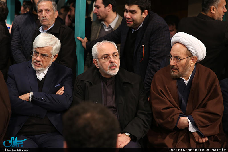حضور مقامات عالی رتبه در حسینیه جماران (+عکس)