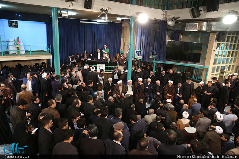 حضور مقامات عالی رتبه در حسینیه جماران (+عکس)