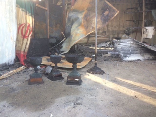 آتش‌سوزي محل هيات قايقراني بوشهر / 50 قایق تک نفره سوخت/ خسارت 150 میلیون تومانی به ورزش بوشهر