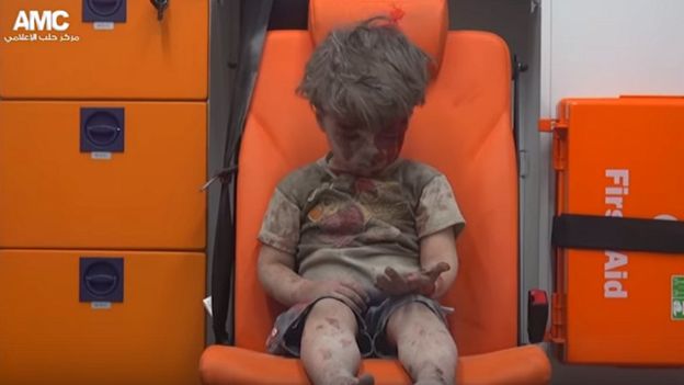 'وحشت' در نگاه کودک ۵ ساله سوری (+عکس)