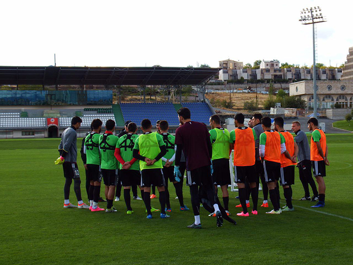 تمرینات تیم ملی ایران در ارمنستان(عکس)