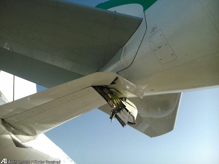 تصادف دو هواپیما در فرودگاه امام خمینی (+عکس)