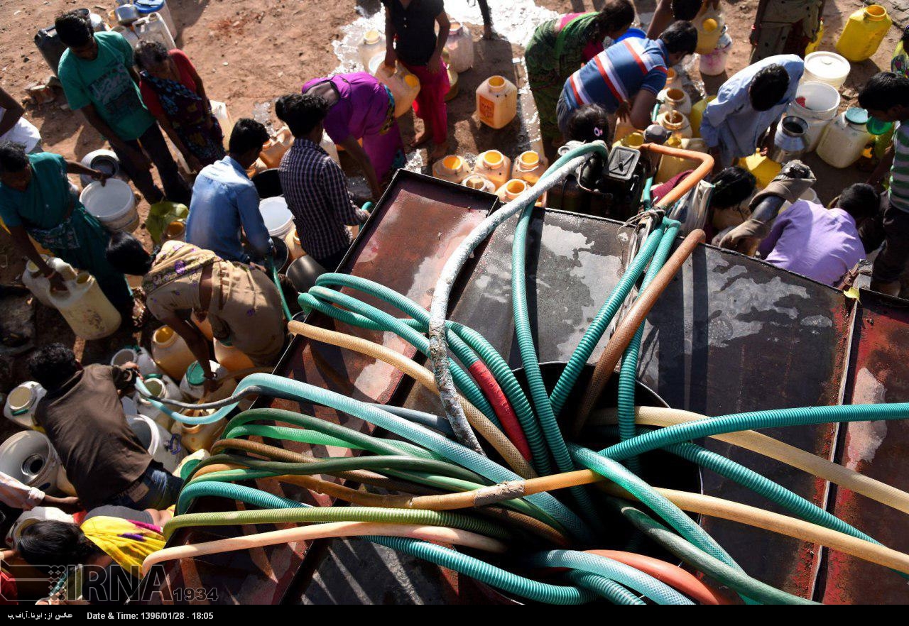 بحران آب در هند (عکس)