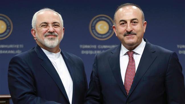 تبریک ظریف به چاوش اوغلو برای همه پرسی ترکیه