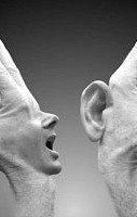 حرف های در گوشی با صدای بلند