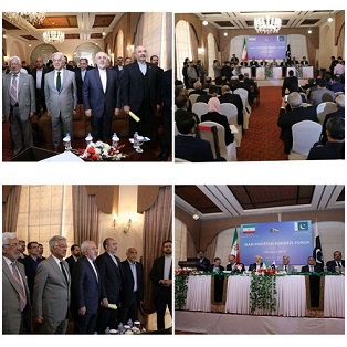 آغاز به کار نشست مشترک تجاری ایران و پاکستان با حضور ظریف و آصف