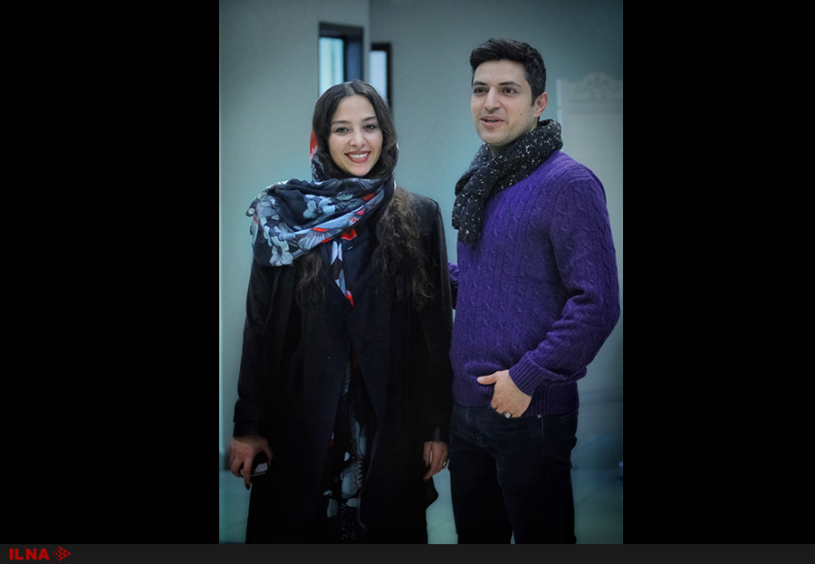 اشکان خطیبی و همسرش در اکران مردمی یک فیلم سینمایی (+عکس)