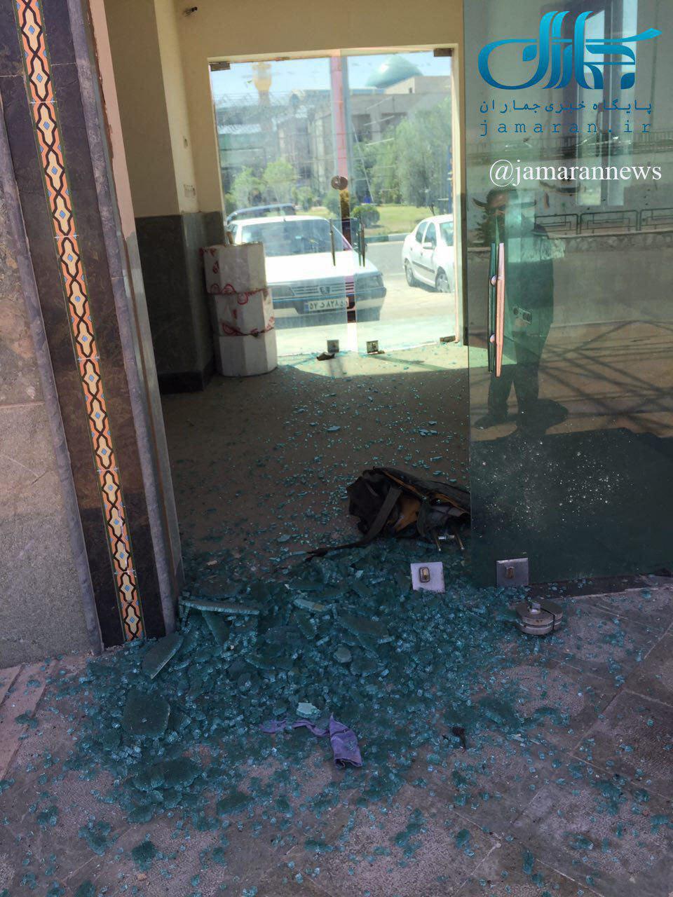 حادثه انفجار مهاجم انتحاری در بیرون حرم مطهر امام (عکس)