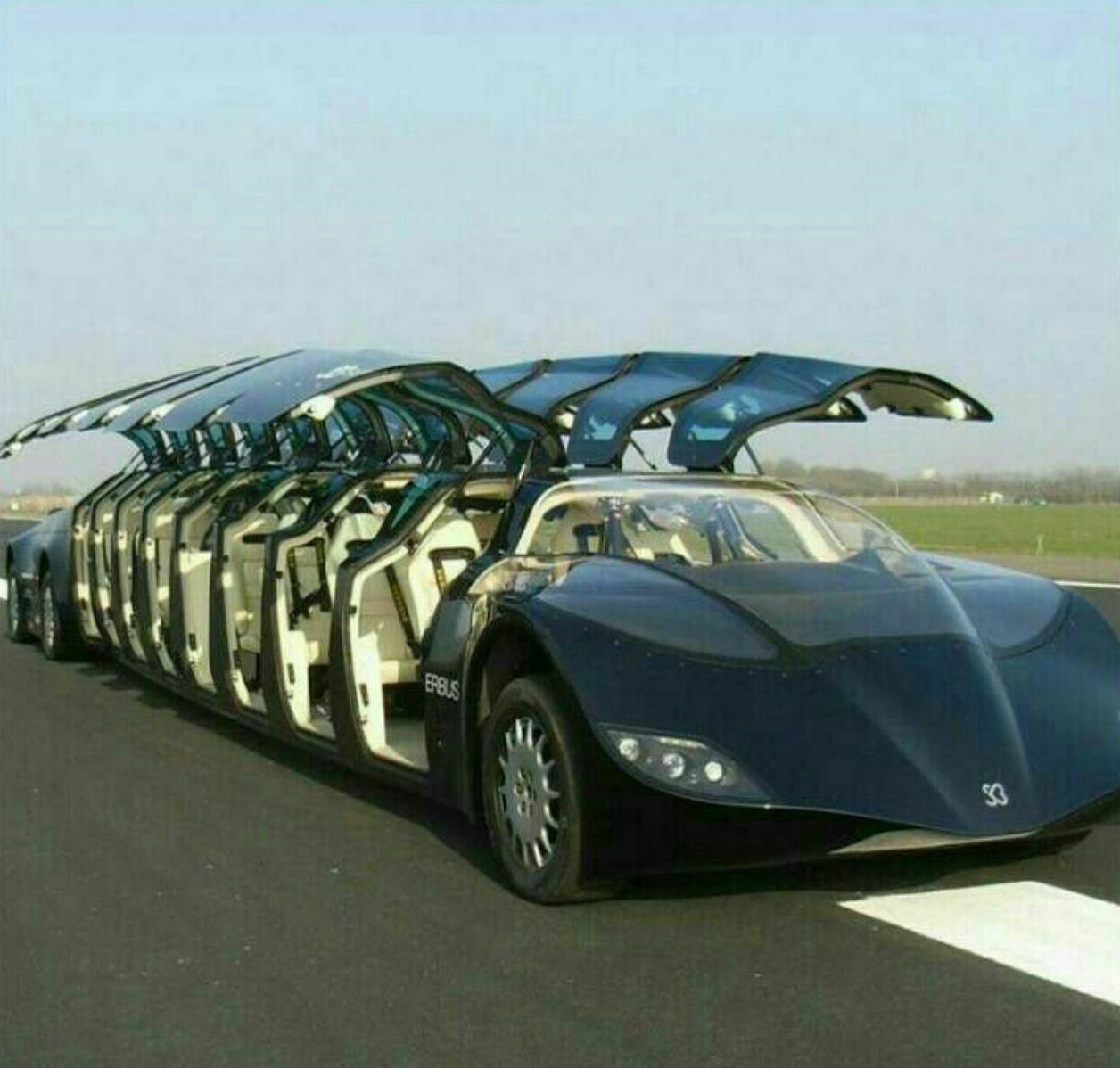 خودروی 10 میلیون دلاری به طول 15 متر و ظرقیت 23 نفر (+عکس)