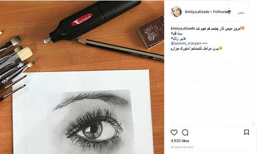 وقتی بانوی تکواندوکار نقاش می&zwnj;شود (عکس)