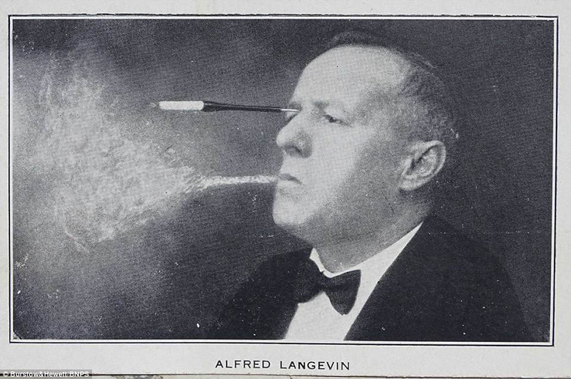 سیگار کشیدن عجیب یک مرد (عکس)