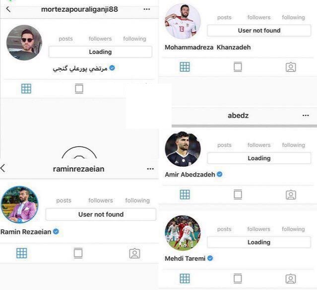 صفحه اینستاگرام چند ملی&zwnj;پوش از دسترس خارج شد