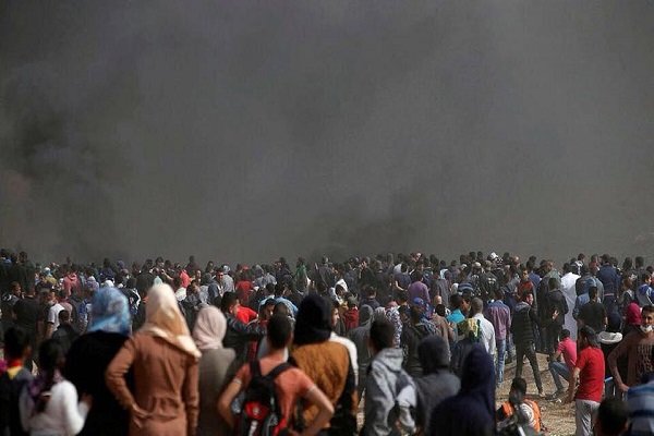 شهادت یک فلسطینی و دهها زخمی در تظاهرات بازگشت
