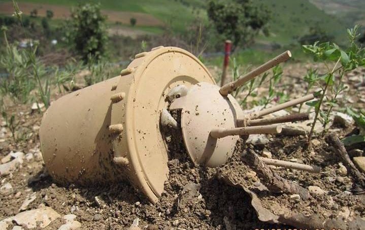 قطع پای کشاورز 50 ساله بر اثر انفجار مین