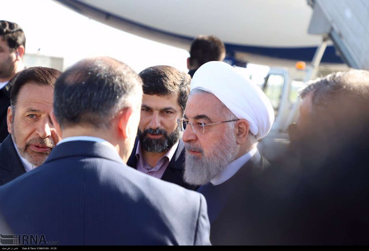 ورود روحانی به اهواز (عکس)