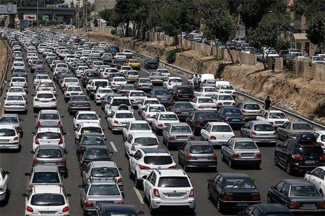 ترافیک سنگین در محور هراز
