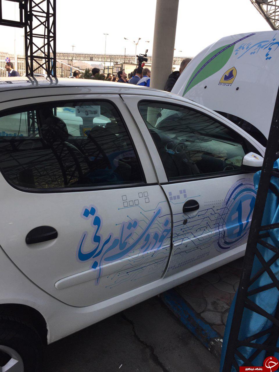 اولین خودروی تمام برقی ایرانی رونمایی شد (+تصاویر)