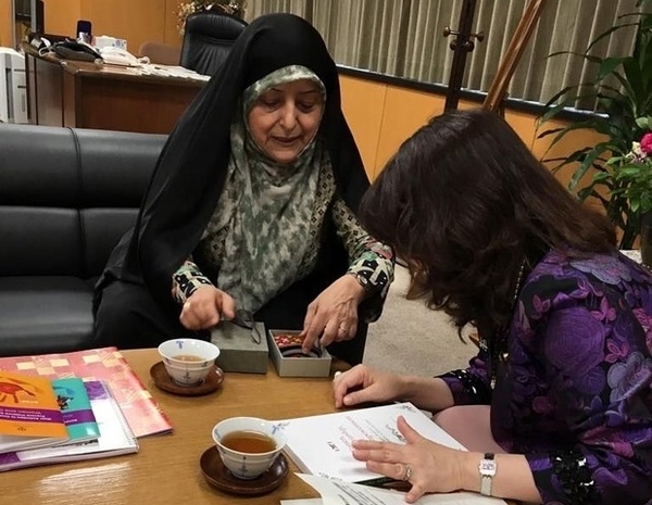 دیدار ابتکار با همتای ژاپنی&zwnj;اش (+عکس)