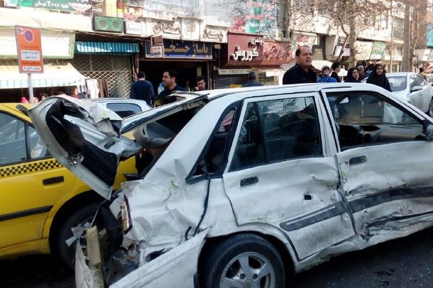 عدم توجه به جلو مهمترین علل تصادفات رانندگی درون&zwnj;شهری خرداد
