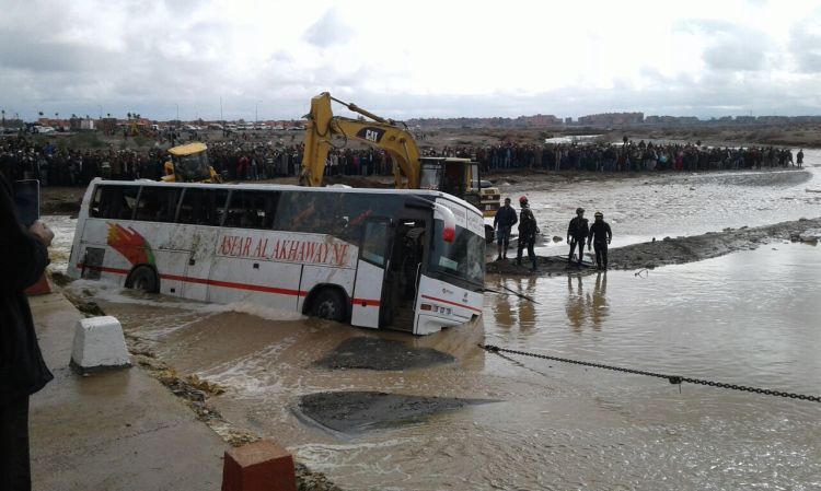 سیل در مغرب جان 6 نفر را گرفت